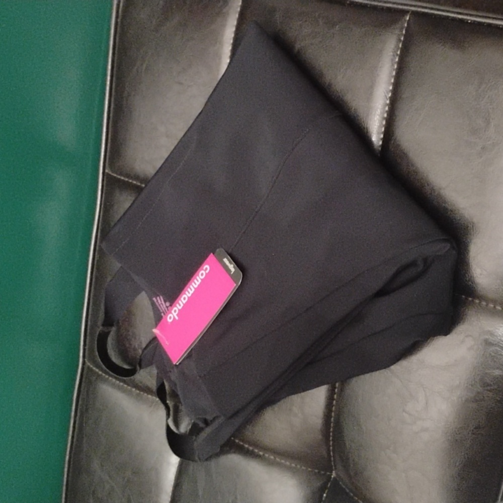 Commando Bonded Control Front Seam Stirrup Leggings in Black Sz L NWT - Picture 4 of 5